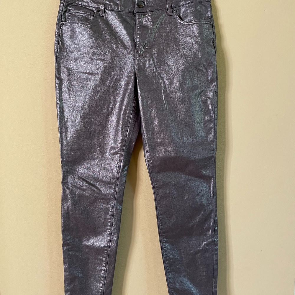 White House Black Market Gunmetal Jeans